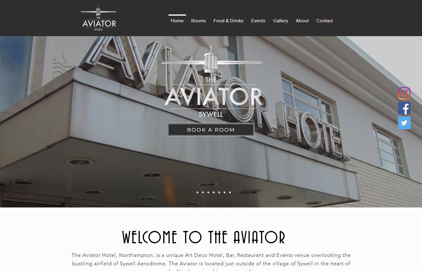 Aviator Hotel at Sywell Aerodrome