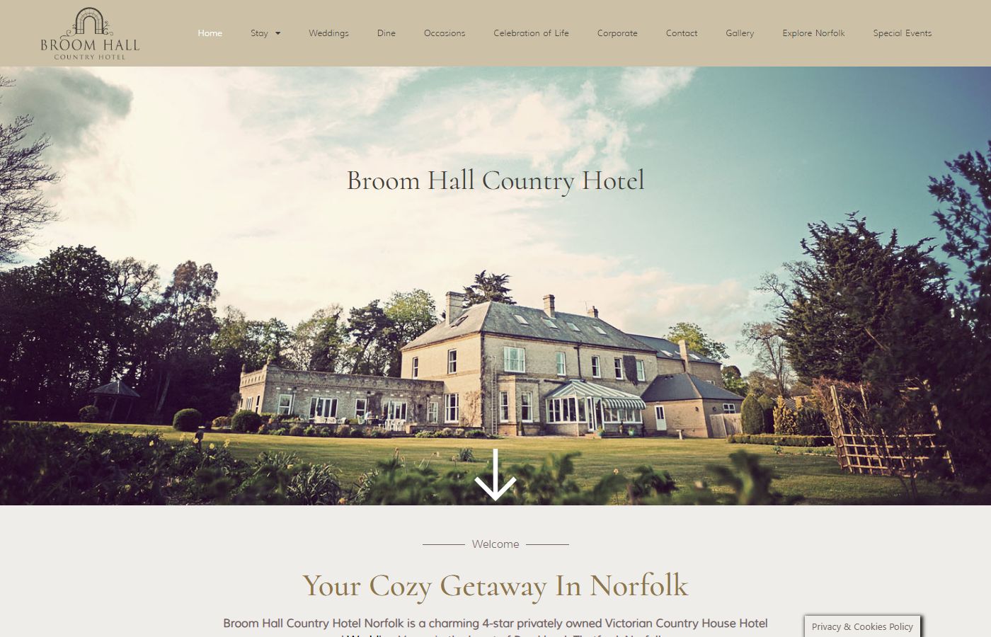 Saham Toney – Broom Hall Country Hotel