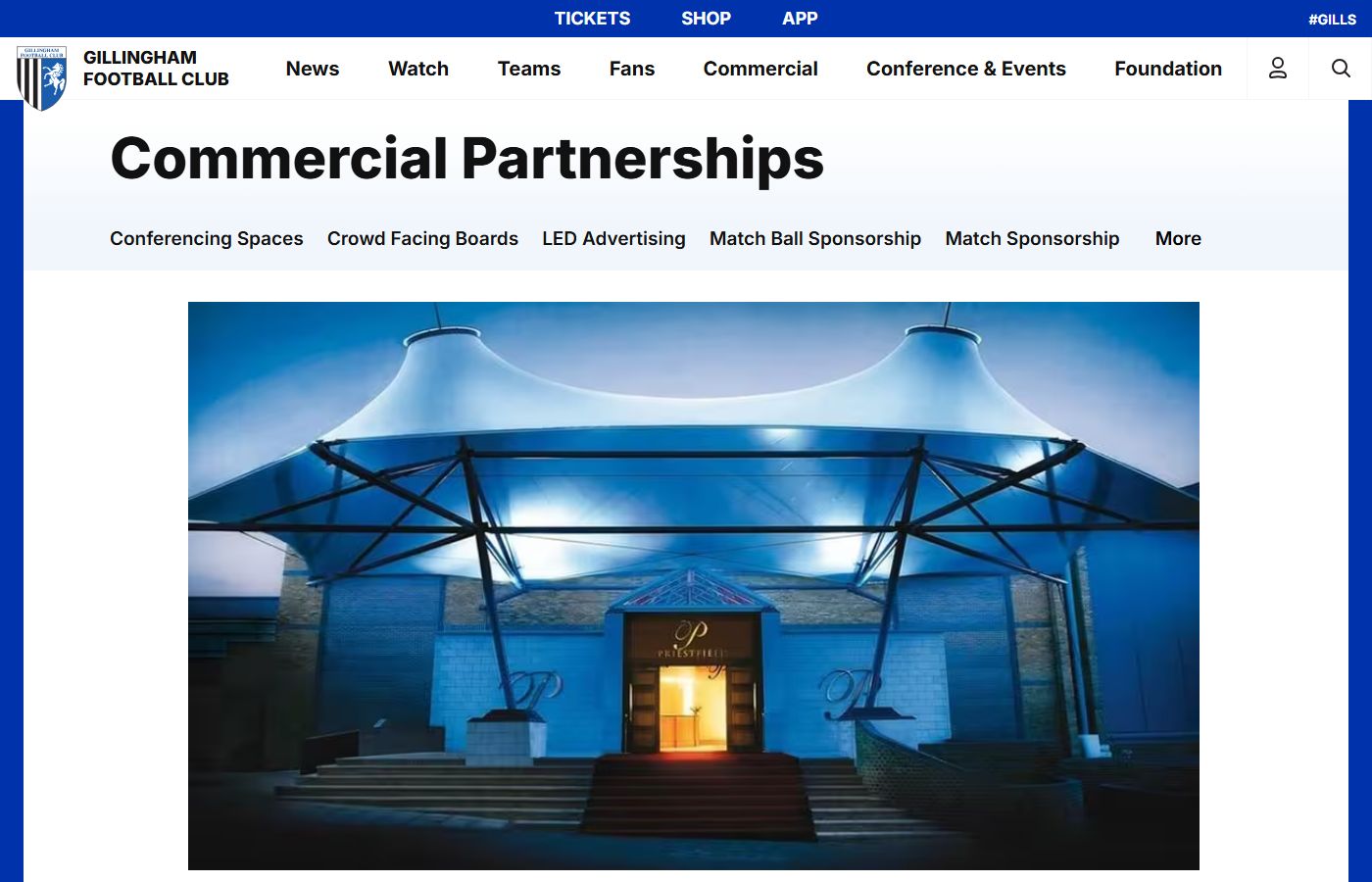 Priestfield Stadium β Conference & Events