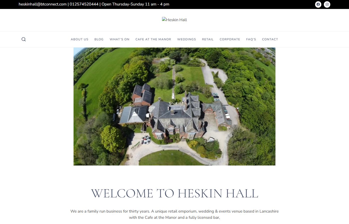 Heskin Hall – Events Dining