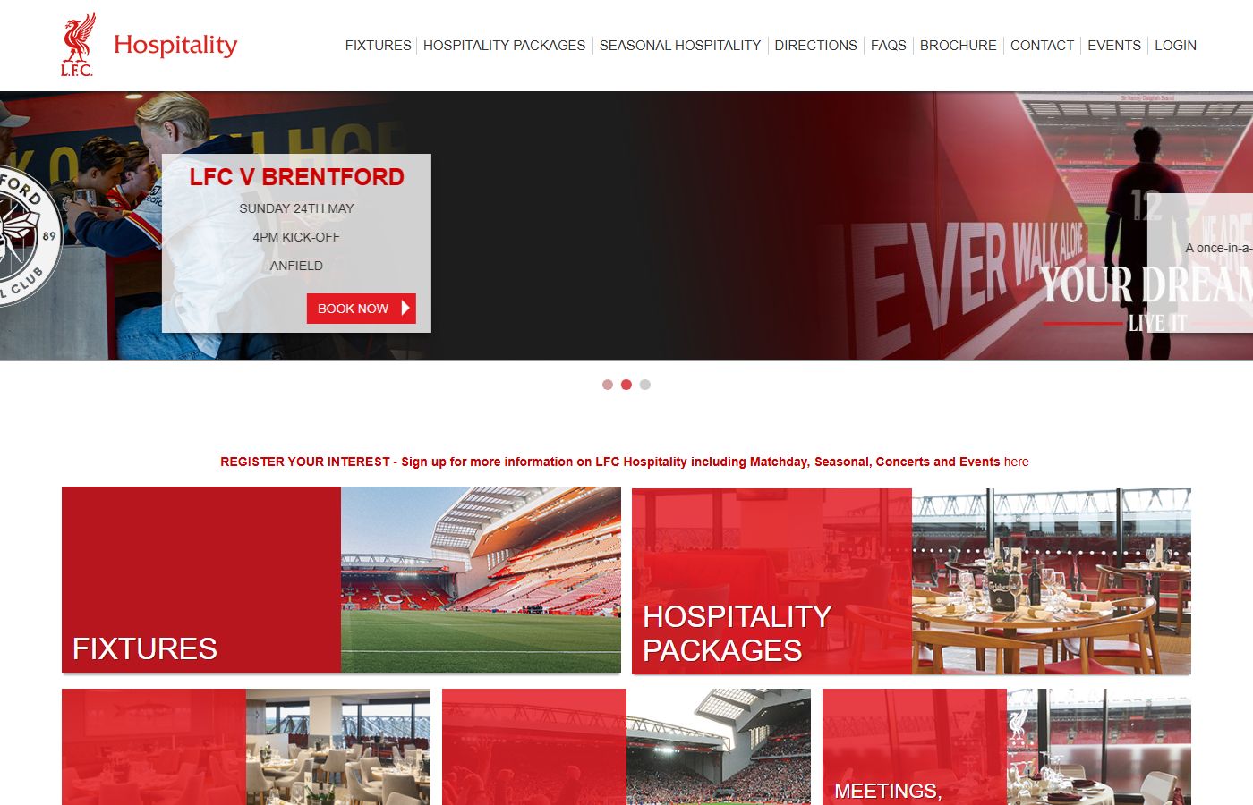 Liverpool FC β Anfield Hospitality