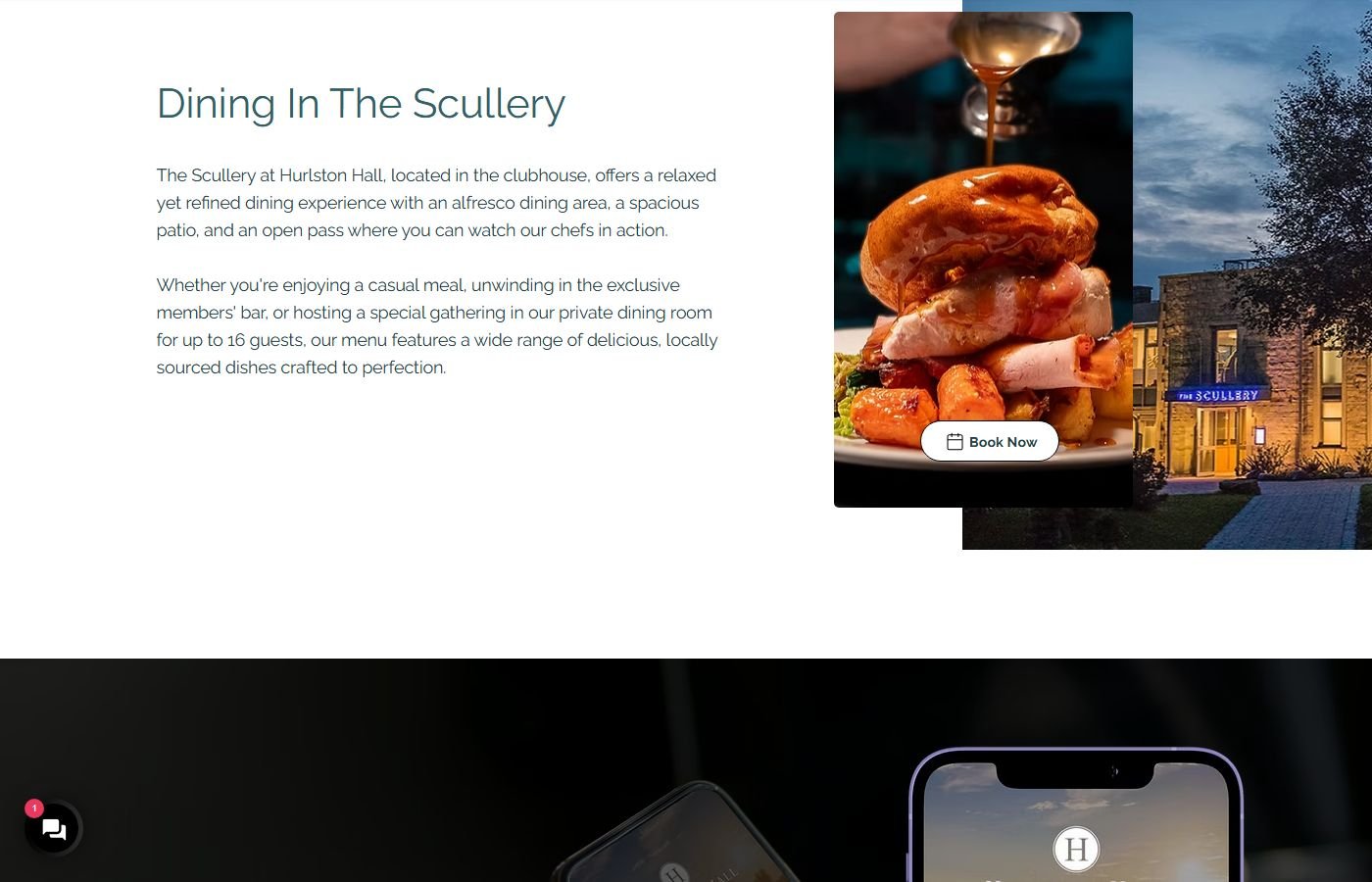 Hurlston Hall – Scullery Restaurant