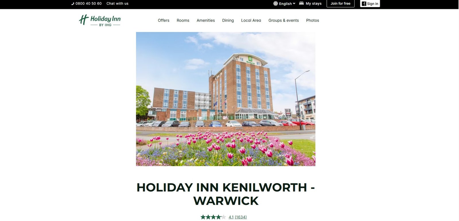 Holiday Inn Kenilworth – Warwick
