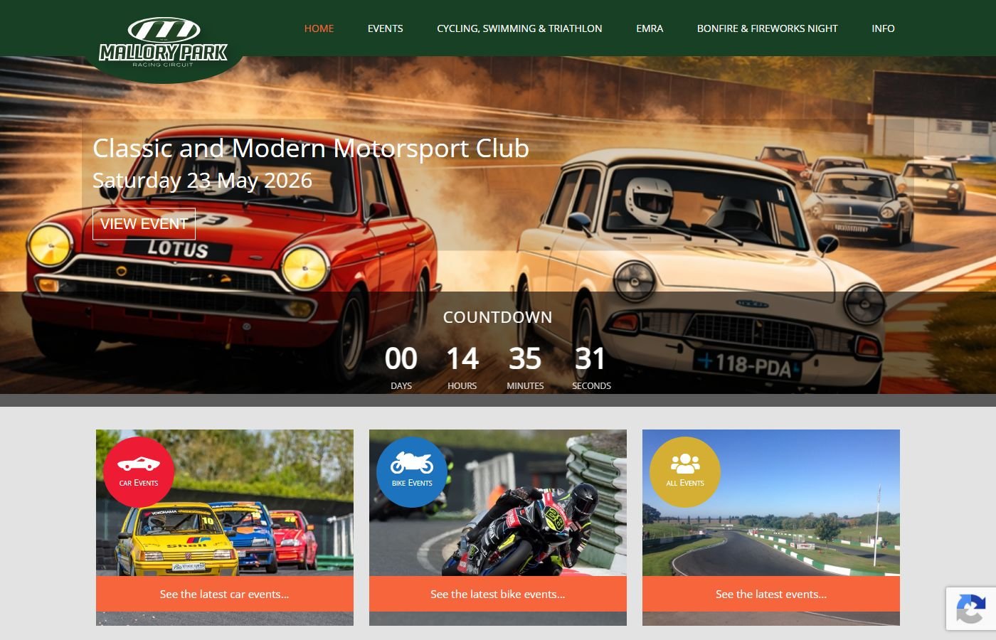 Mallory Park β Hospitality