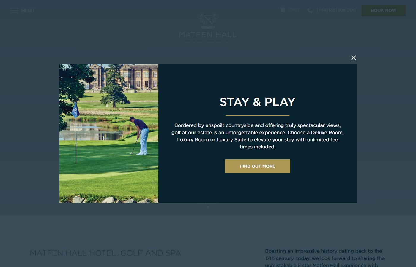 Matfen Hall Hotel, Golf & Spa