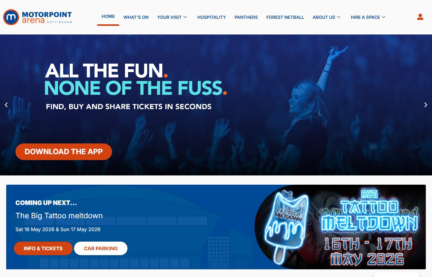 Motorpoint Arena Nottingham – Hospitality
