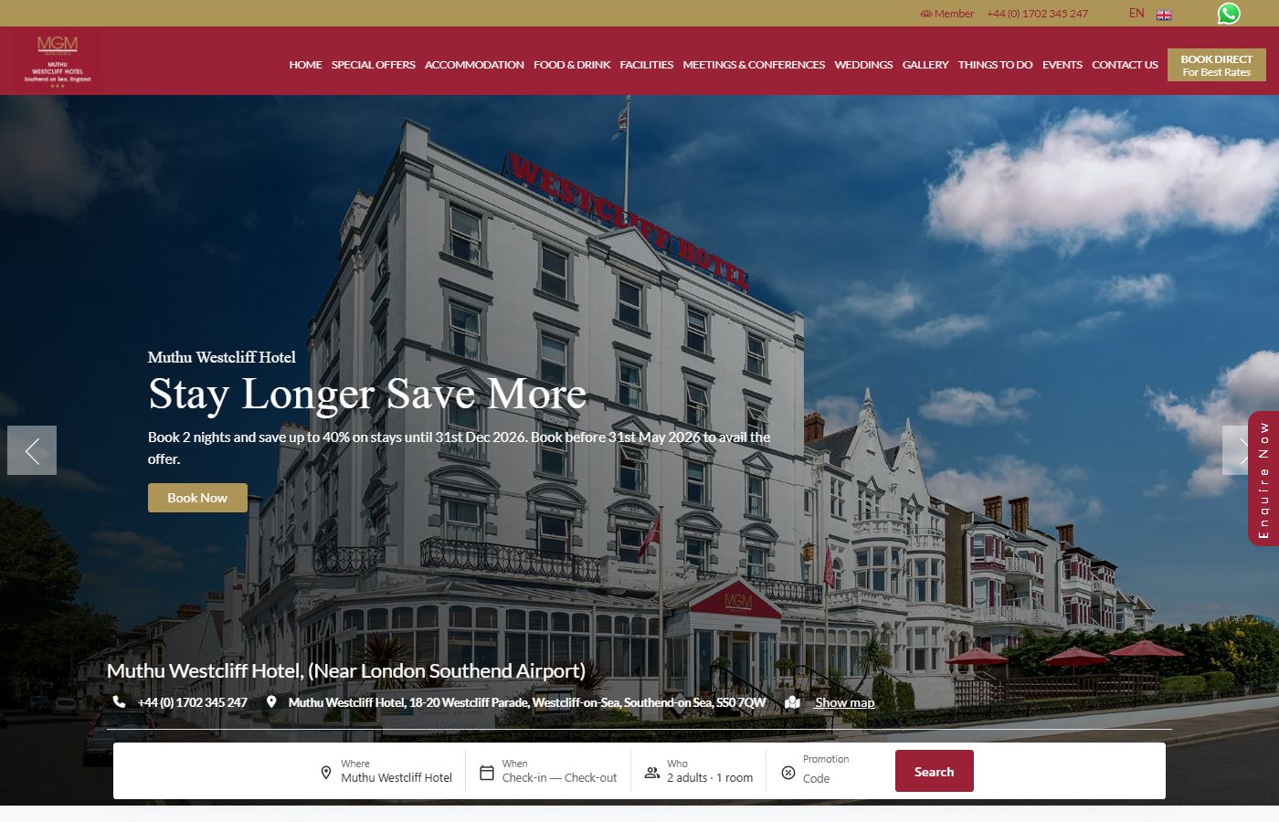 Muthu Westcliff Hotel