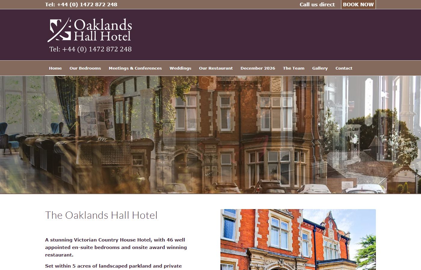 Oaklands Hall Hotel – The Comfy Duck