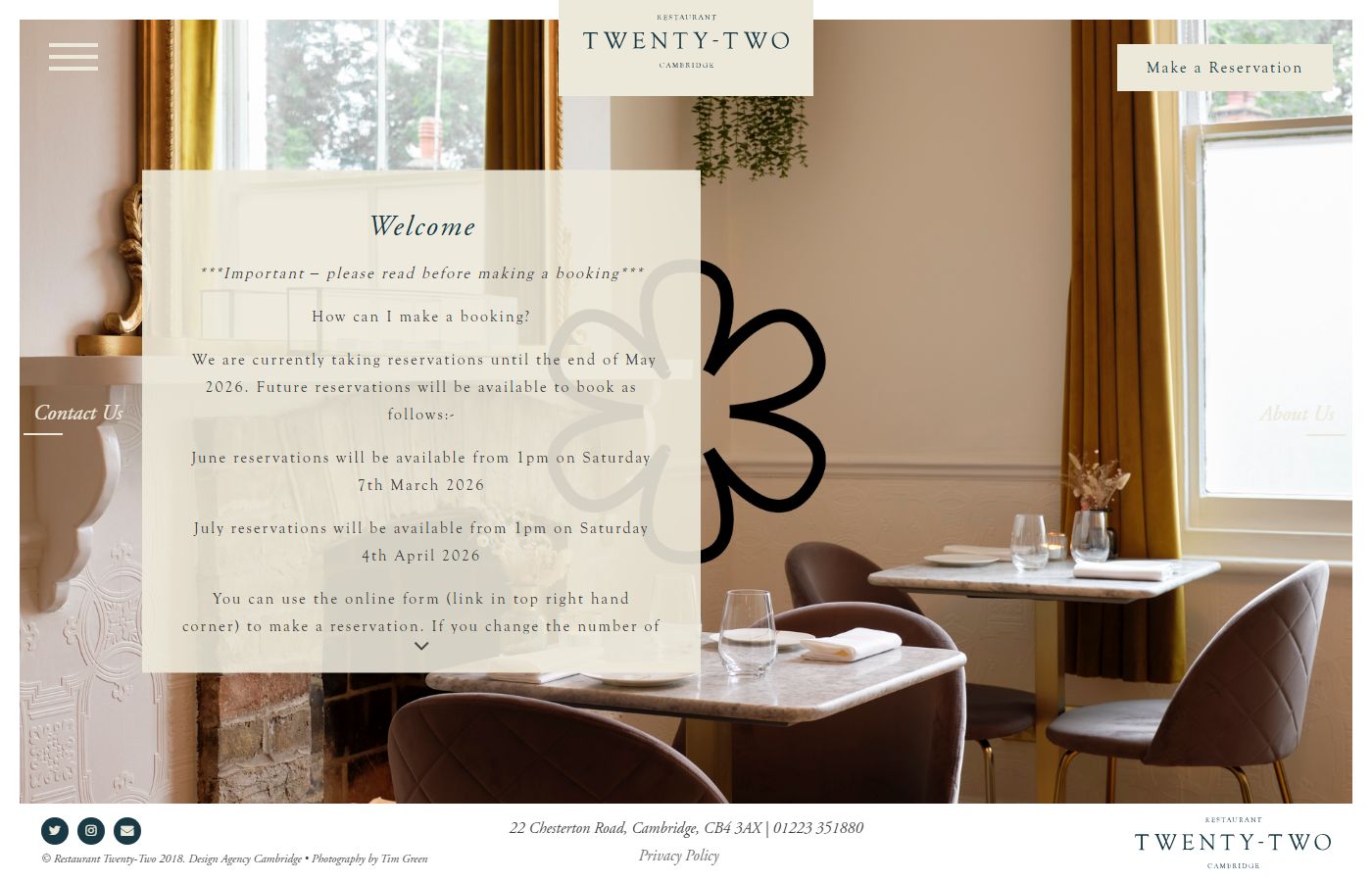 Restaurant Twenty Two