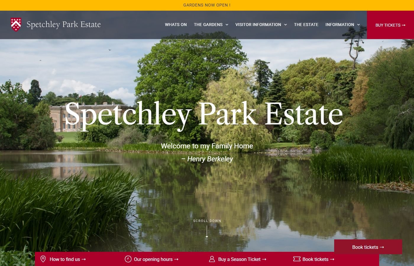 Spetchley Park Gardens – Events