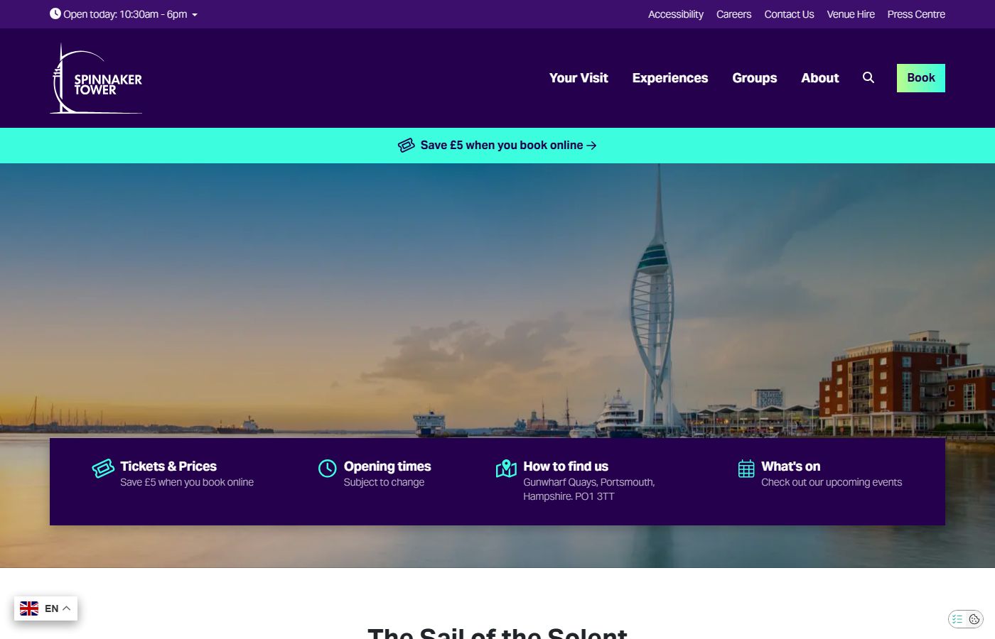 Spinnaker Tower – Sky Bar/Events