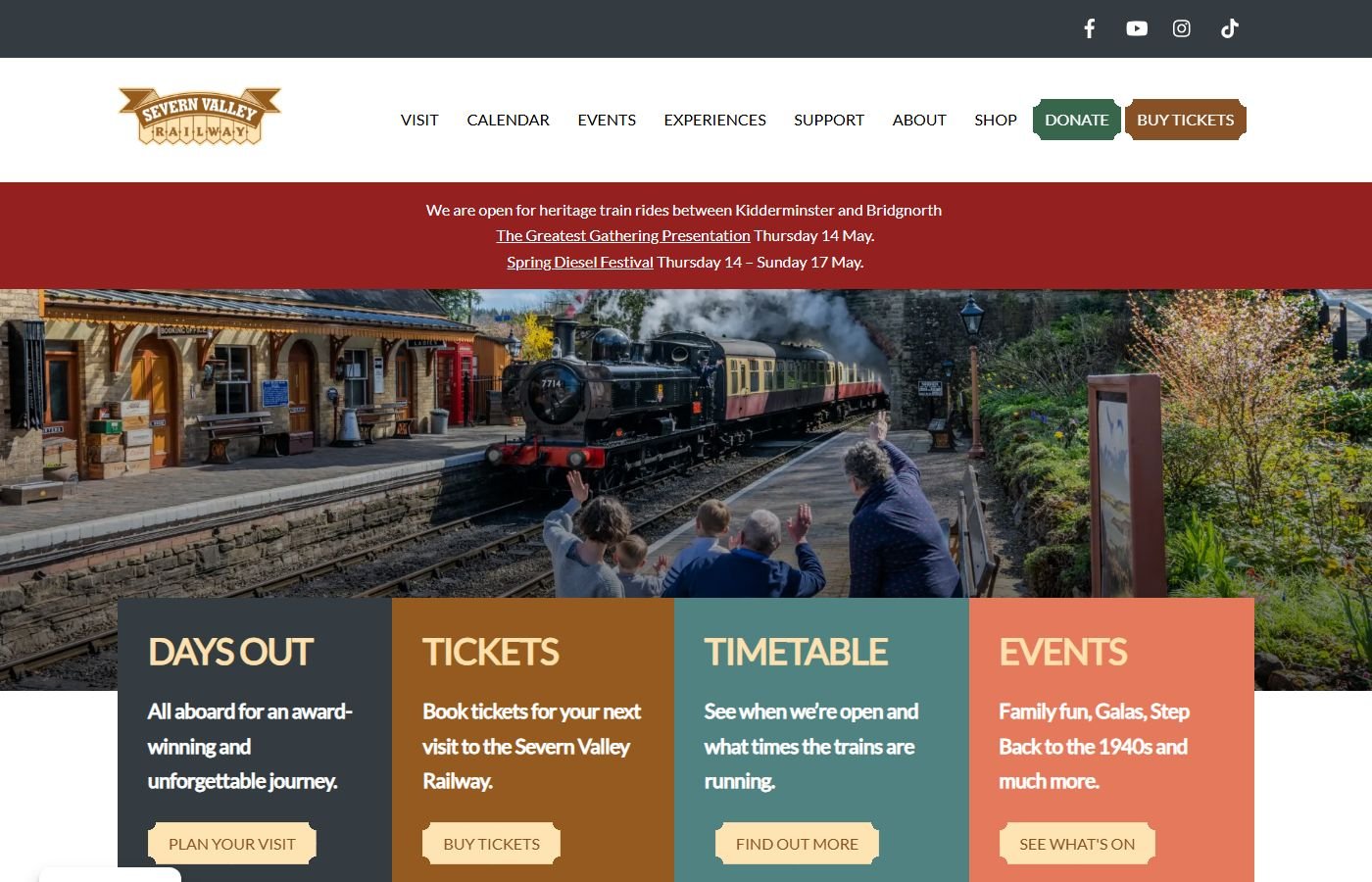 Severn Valley Railway – Events (Kidderminster)