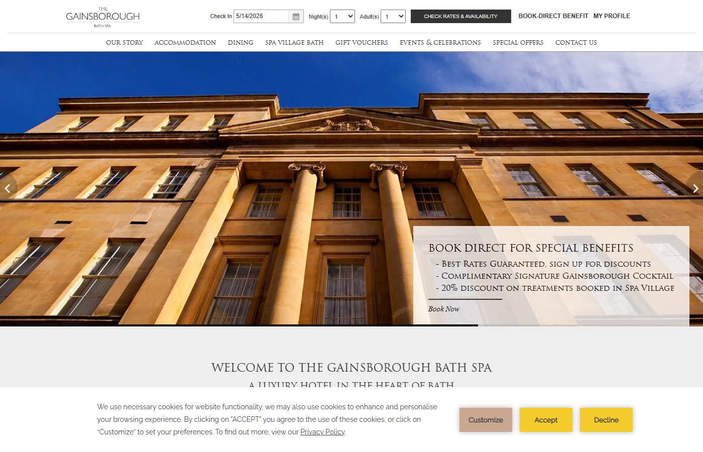 The Gainsborough Bath Spa