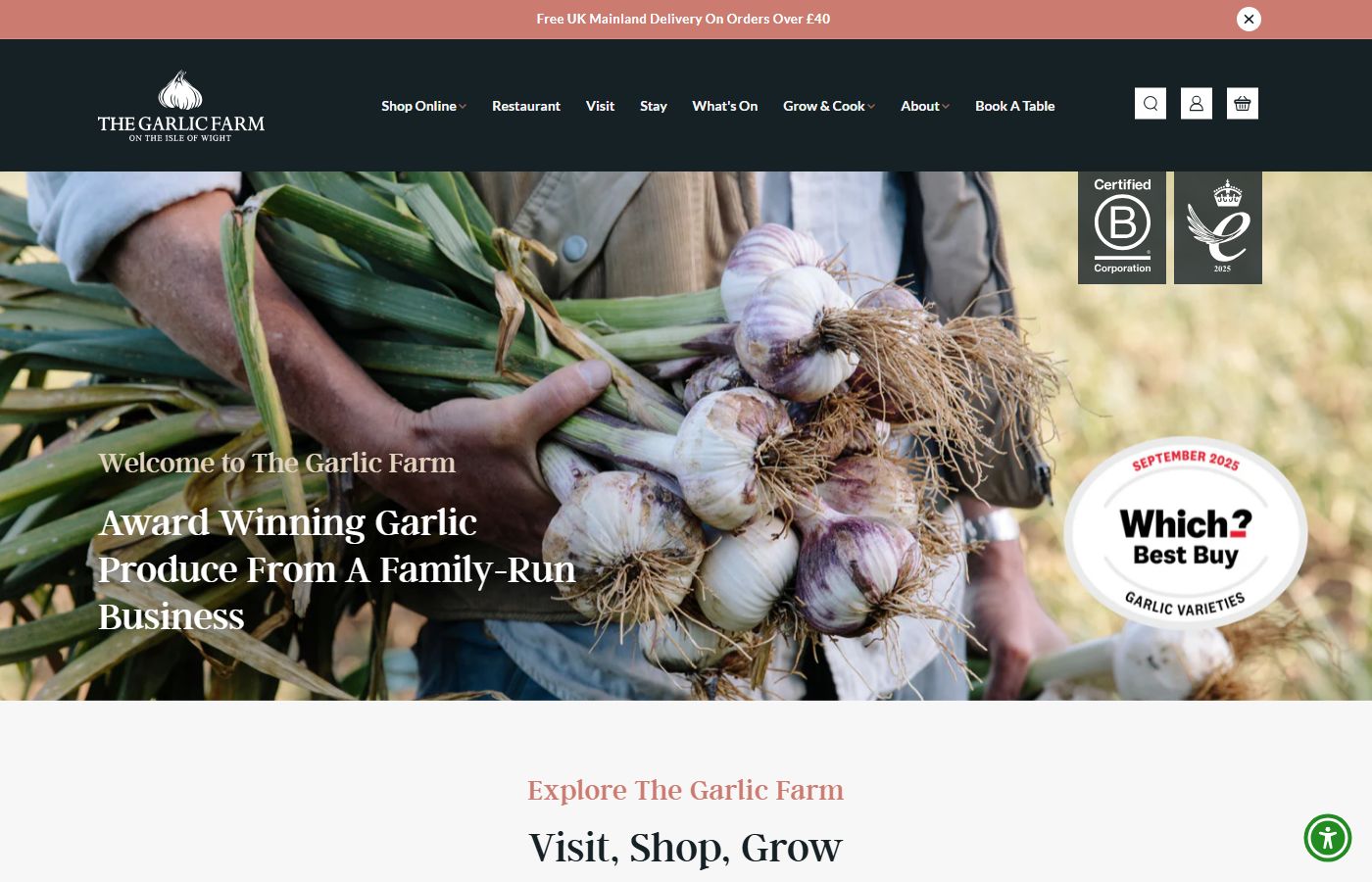 The Garlic Farm – Restaurant