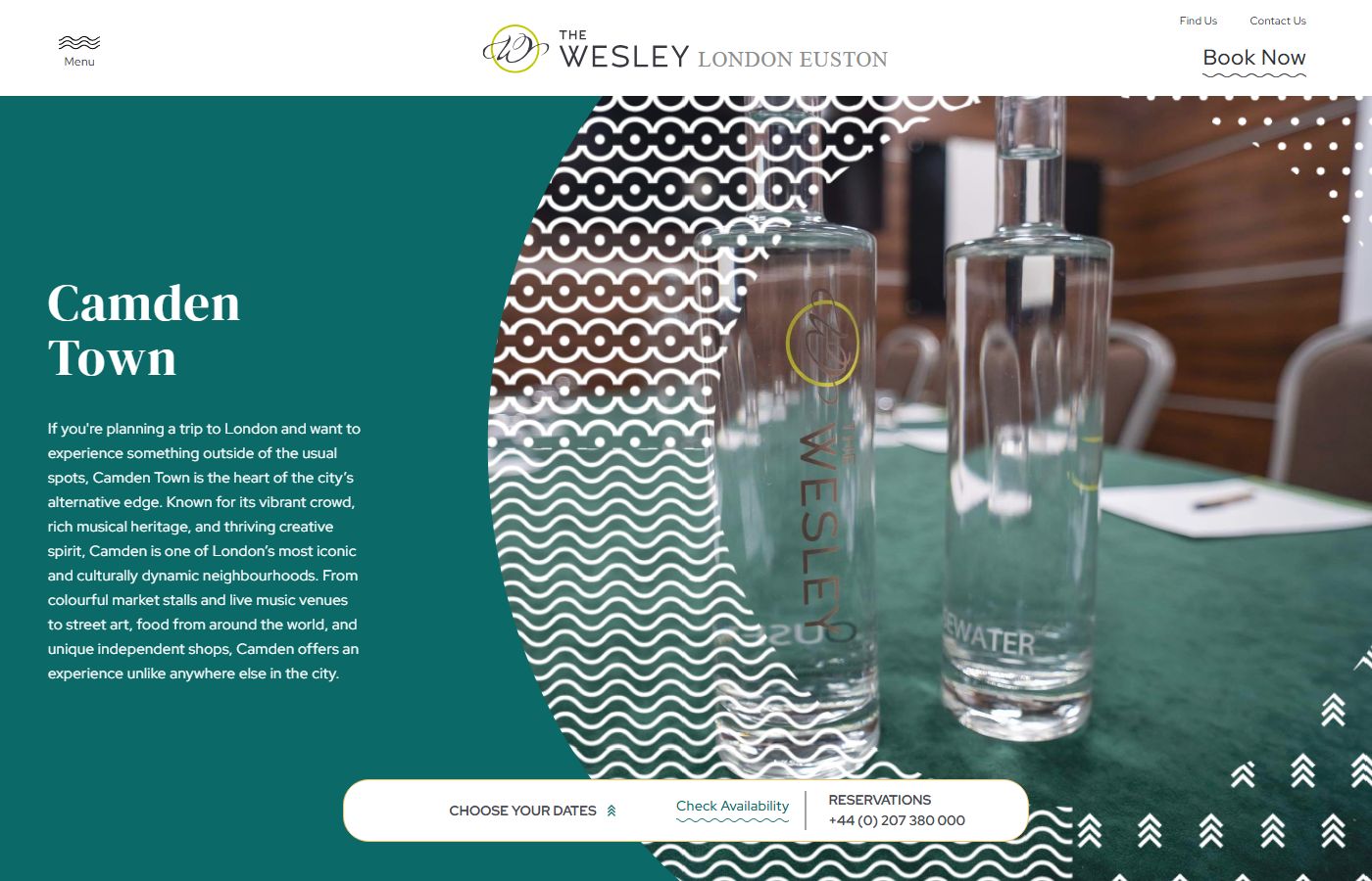 The Wesley Camden Town (or choose local inn)