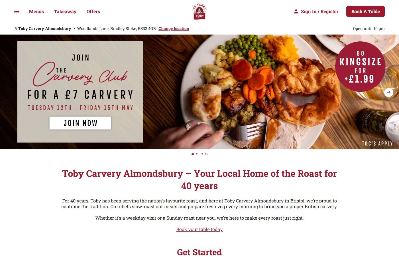 Toby Carvery Goldington
