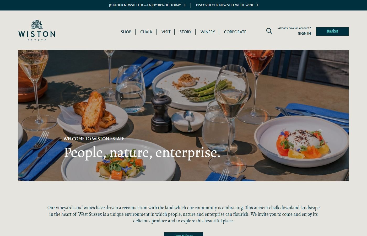 Wiston Estate – Chalk Restaurant & Venues